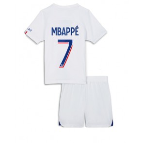Paris Saint-Germain Kylian Mbappe #7 kläder Barn 2022-23 Tredje Tröja Kortärmad (+ korta byxor)